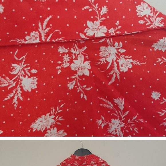 Vintage 70s handmade floral button down shirt - Picture 7 of 7